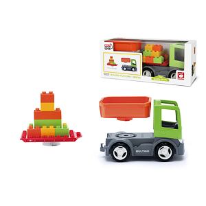 Igráček MultiGO 1+2 Stavební deska - Igráčkovo auto, 2 nástavby, kostky