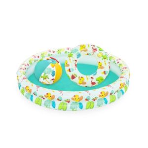 Bestway Nafukovací SET - bazén 112cm, plavací kruh 51cm, míč 41x15cm