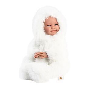 Llorens 74505 NEW BORN realistická panenka miminko se zvuky a měkkým látkovým tělem 45 cm