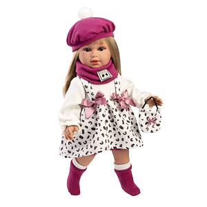 Llorens 54050 CARLA realistická panenka s měkkým látkovým tělem 40 cm