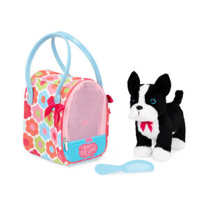Pucci Pups Pejsek černý v kabelce Flower Print Glam Bag
