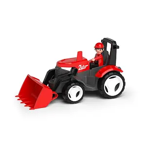 Efko Igráček ECO MultiGO Červený traktor Zetor s radlicí, figurka Igráček