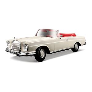 Maisto 1967 Mercedes-Benz 280SE, Cabrio, krémová, 1:18