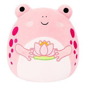 SQUISHMALLOWS Růžová žába s leknínem - Lonina