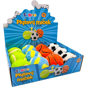 SPORTO Plyšový míček, více druhů