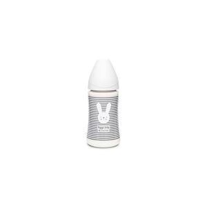 Suavinex Premium láhev 270 ml 3P Hygge proužky, šedá