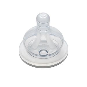 NIP Dudlík kulatý, široký, silikon-M, 2ks