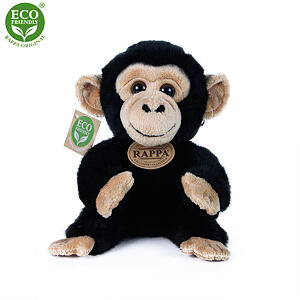 Rappa Plyšová opice šimpanz sedící 18 cm ECO-FRIENDLY