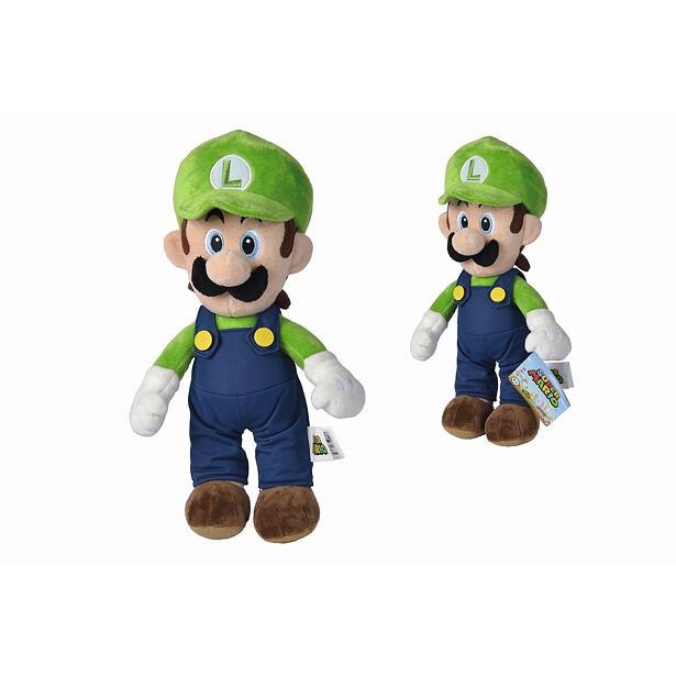 SIMBA Plyšová figurka Super Mario Luigi, 30 cm