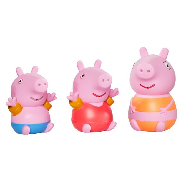 Toomies Prasátko Peppa Pig, maminka a Tom Stříkající hračky do vody