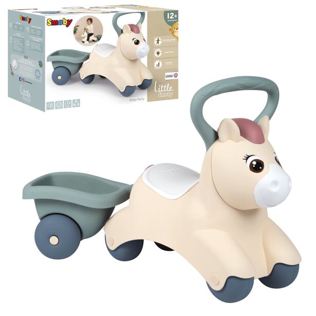 Smoby Little Smoby Odrážedlo Poník s vozíkem