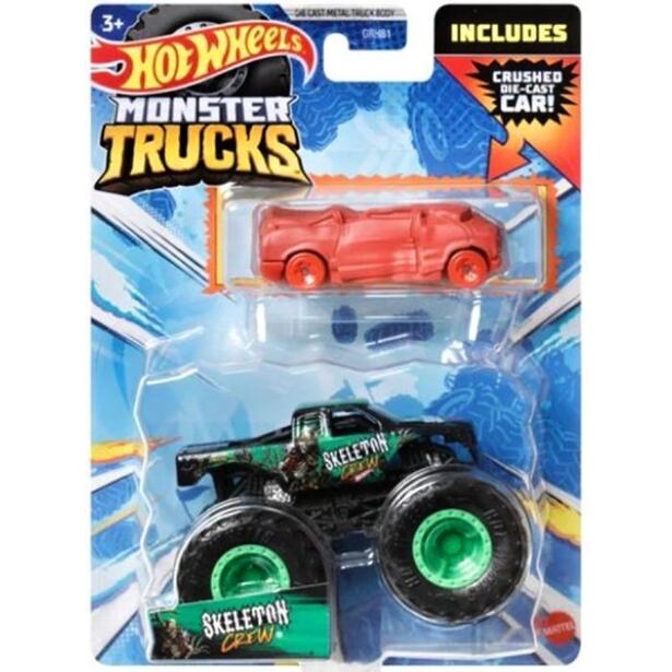Mattel Hot Wheels Monster Trucks 1:64 s angličákem