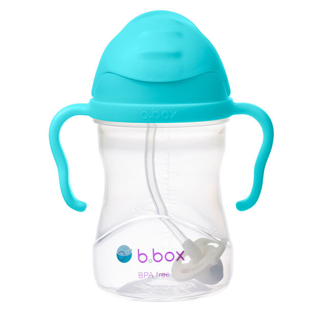 b.box Hrneček s brčkem 240 ml - aqua