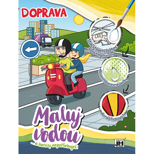 Jiri Models Vodové omalovánky A4 Doprava