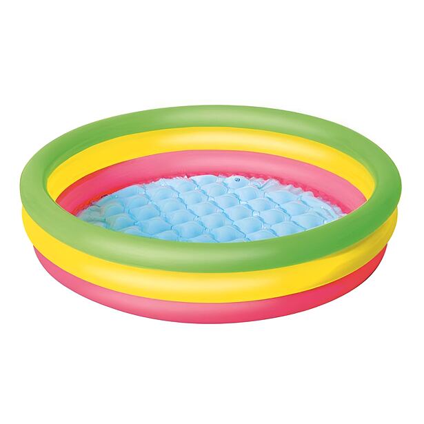 Bestway Nafukovací bazének růžovo-žluto-zelený, průměr 105 cm