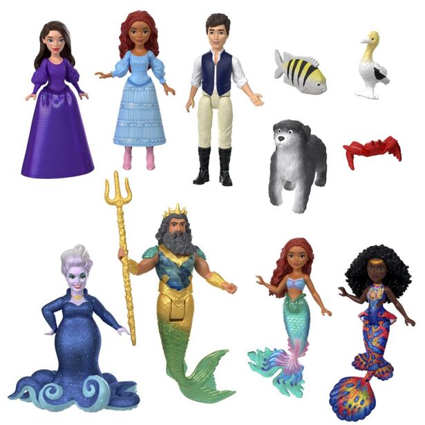 Mattel TLM Sada malých panenek a kamarádů ze země a moře