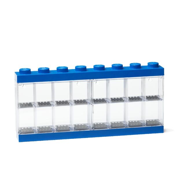 LEGO Sběratelská skříňka na 16 minifigurek modrá