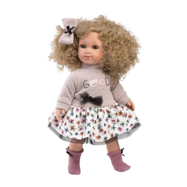 Llorens  ELENA - realistická panenka s měkkým látkovým tělem - 35 cm