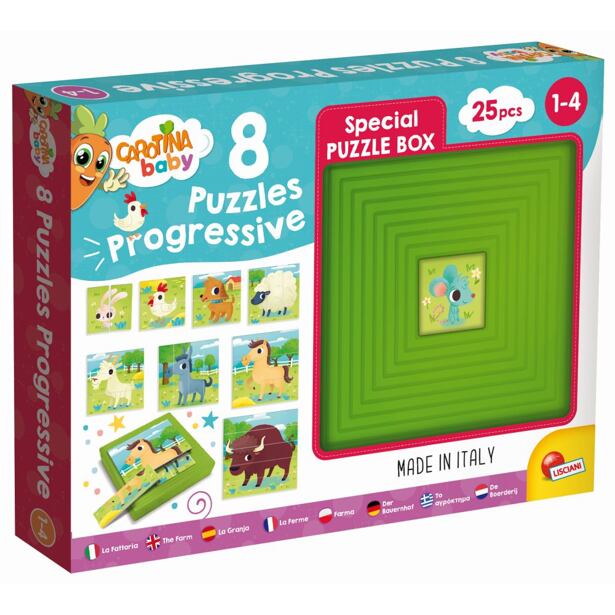 Lisciani Carotina Baby 9 puzzle - Farma