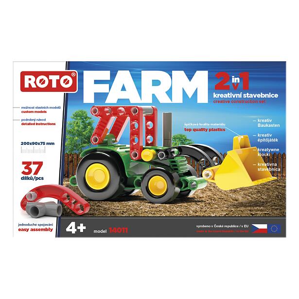 Efko ROTO 2v1 Traktor, 37 dílků