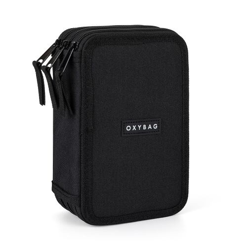 Oxybag Penál 3 patrový prázdný UNICOLOR černý
