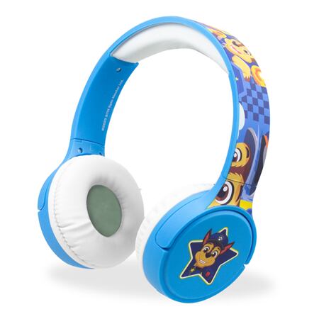 MoMi Tlapková patrola Bluetooth sluchátka, modrá
