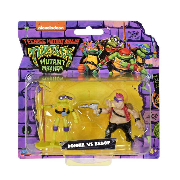 Orbico Teenage Mutant Ninja Turtles - Minifigurky želvy NINJA, 2 ks v balení, Donnie vs Bebop