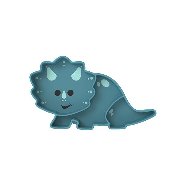 Melii Silikonový dělený talířek s přísavkou - Luxe Dinosaur