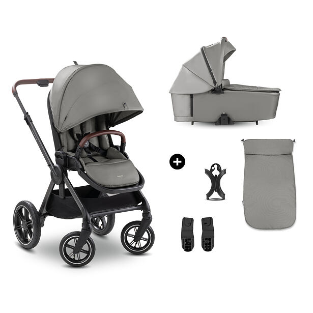 Hauck Kombinovaný kočárek Comfort N Care Air 2v1 dark grey