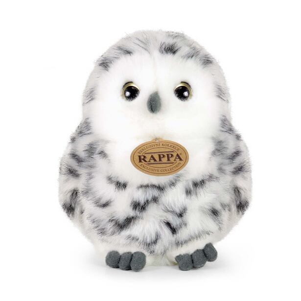 Rappa Plyšový pták sova žíhaná 17 cm ECO-FRIENDLY