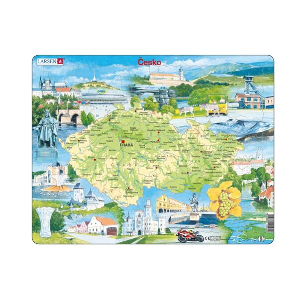 Dino Česká republika památky EDU Puzzle 78 dílků