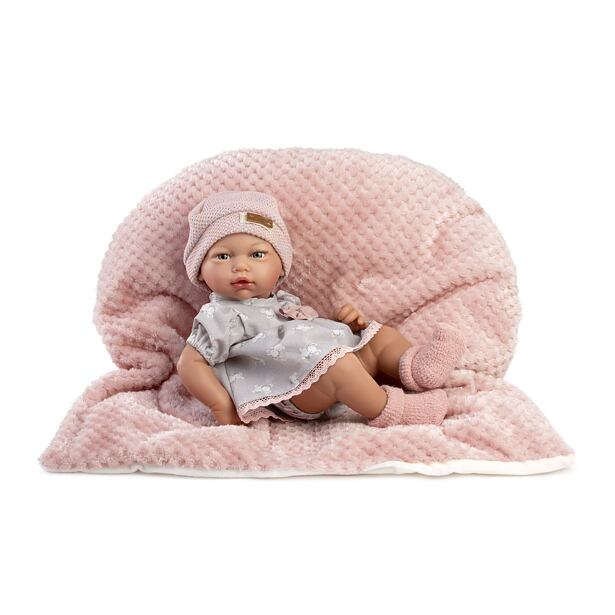 Guca 853 New BORN HOLČIČKA  - realistická panenka miminko s celovinylovým tělem - 38 cm