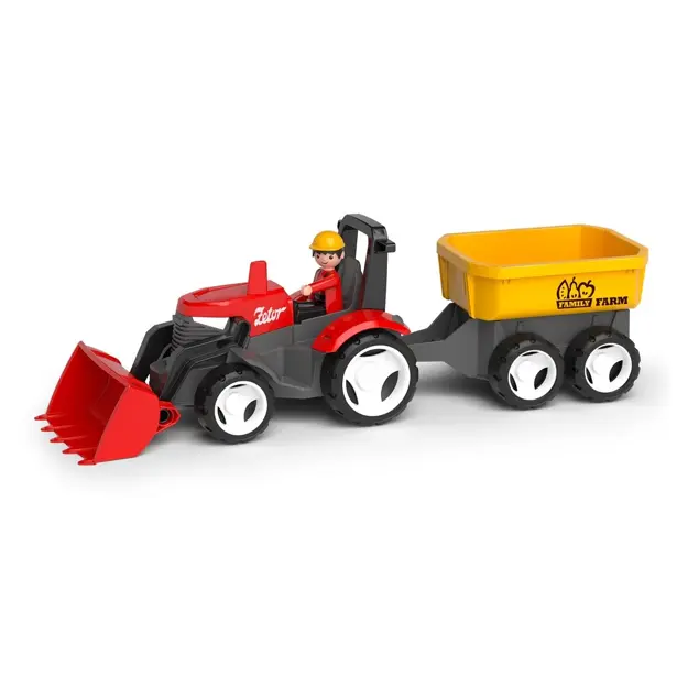 Efko Igráček ECO MultiGO Červený traktor Zetor s radlicí, vlek, Igráček