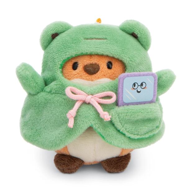 NICI MyMochi Liška Geeks 8cm v kostýmu žabky a videohrou plyš