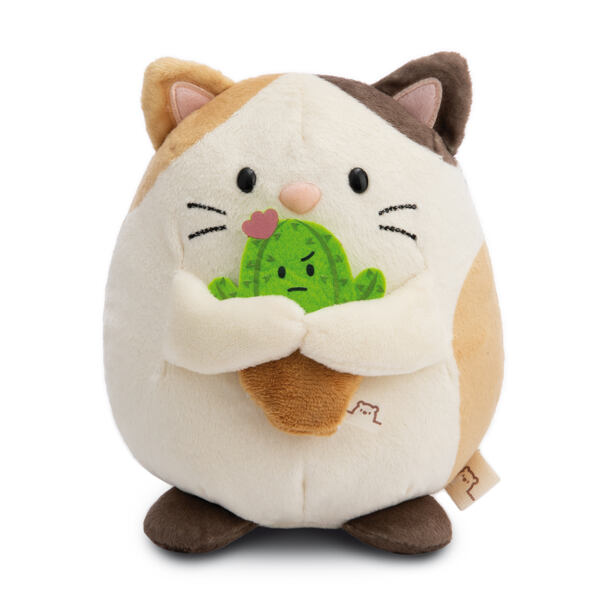 NICI MyMochi Kočička Angy plyš 16cm s kaktusem v dárkovém balení