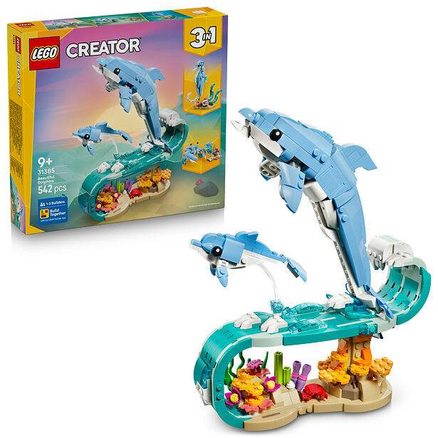 LEGO® Creator 31385 Mořští živočichové: Krásní delfíni