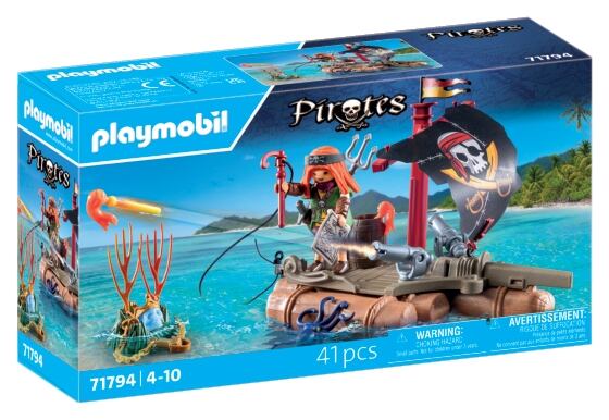 Playmobil Pirátský vor s pokladem