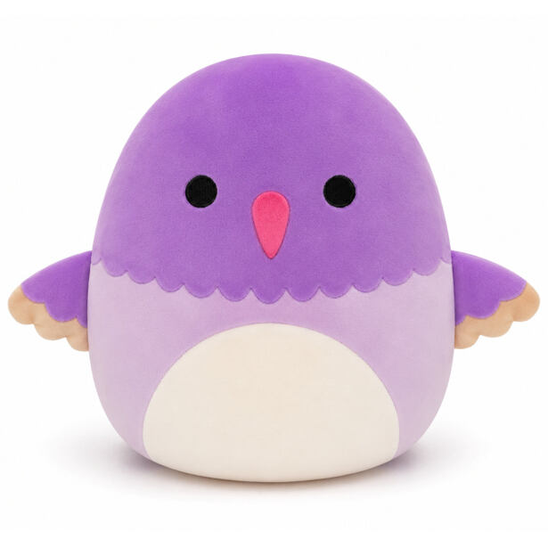 SQUISHMALLOWS Fialový kolibřík - Charmaine, 30 cm