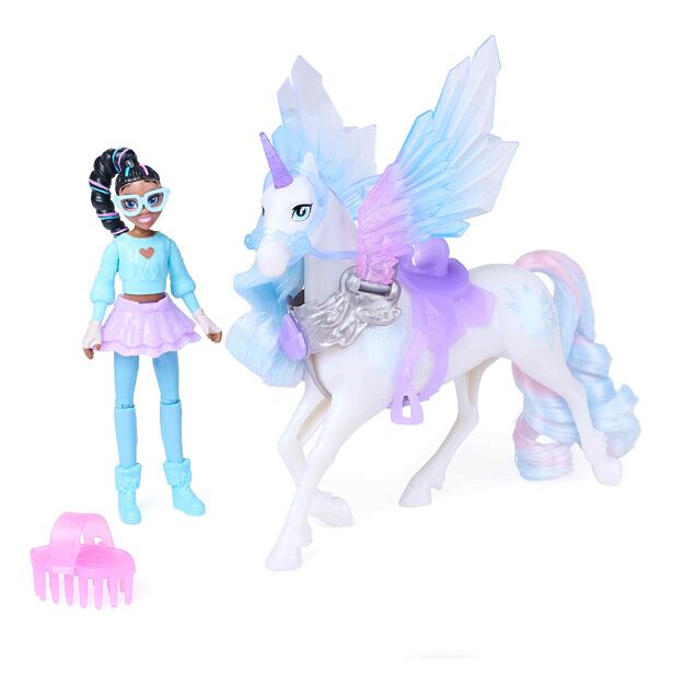 Spin Master Unicorn Academy Kouzelná křídla Glacier & Layla 11cm