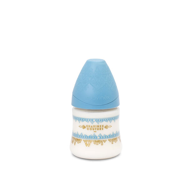 Suavinex PREMIUM LÁHEV 150 ml SILIKON - SVĚTLE MODRÁ