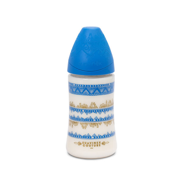 Suavinex PREMIUM LÁHEV 270 ml SILIKON - TMAVĚ MODRÁ