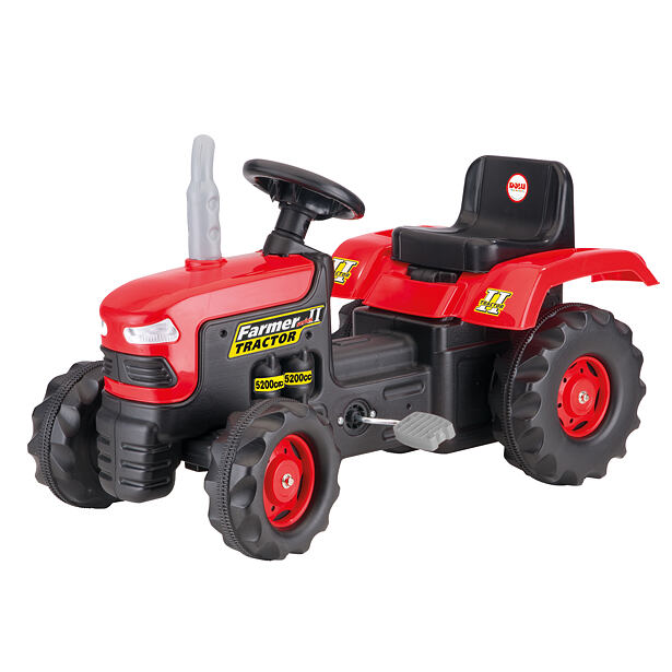DOLU Velký šlapací traktor červený