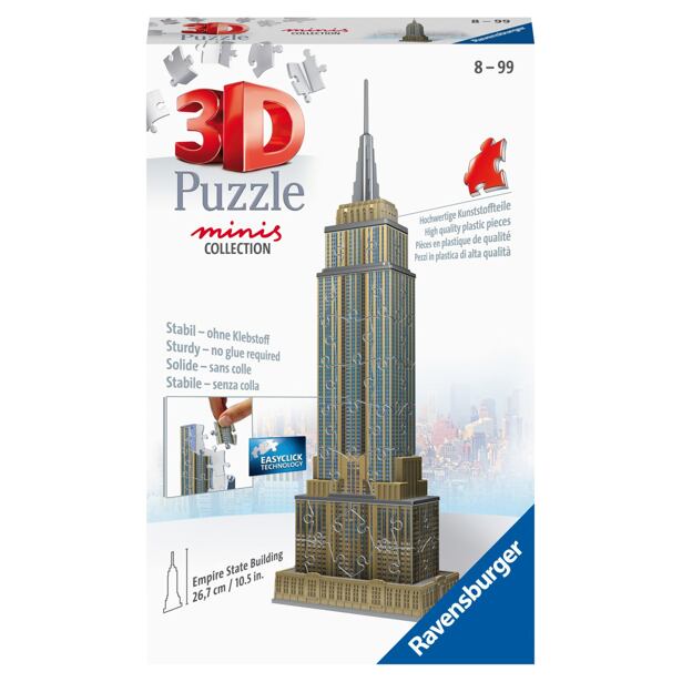 Ravensburger Mini budova - Empire State Building 3D Puzzle 54 dílků