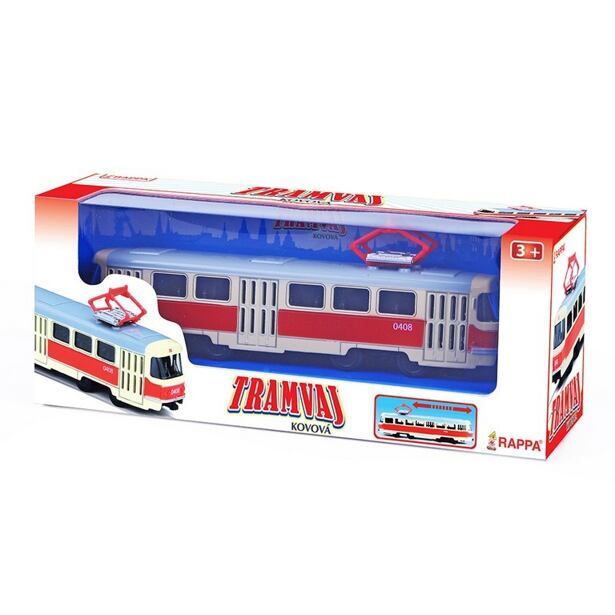 Rappa Kovová česká retro tramvaj, 16 cm