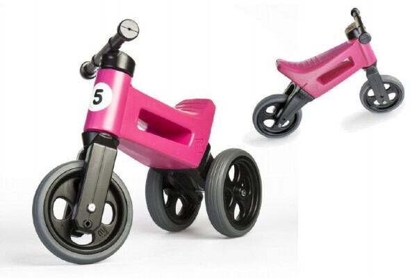 FUNNY WHEELS Odrážedlo Rider Sport 2v1, růžové