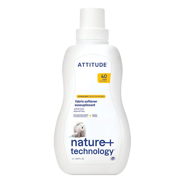 ATTITUDE Aviváž Nature+ s vůní citronové kůry 1000 ml (40 pracích dávek)