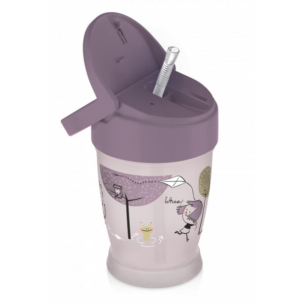 LOVI hrníček se slámkou LOVELY JUNIOR 250 ml holka
