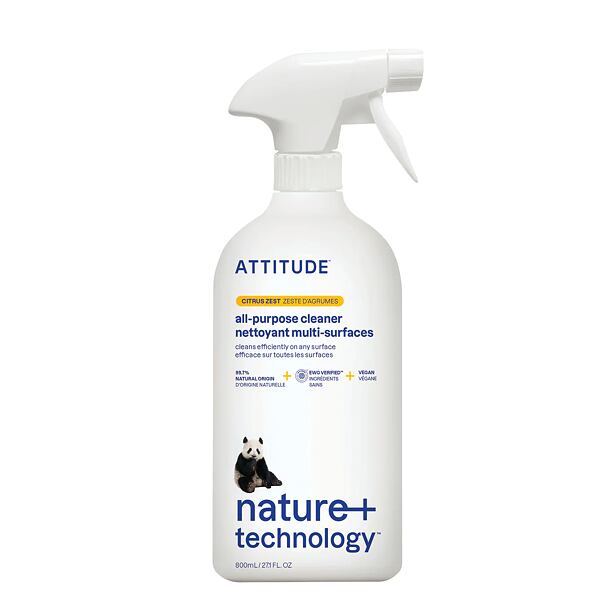 ATTITUDE Univerzální čistič Nature+ s vůní citronové kůry s rozprašovačem 800 ml