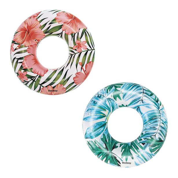 Bestway Nafukovací kruh Tropical palmy 119 cm, 2 druhy