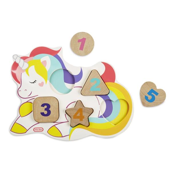 Little Tikes Wooden Critters Dřevěné puzzle s čísly, 3 druhy